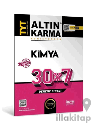 Altınkarma TYT Kimya 30X7 Deneme Sınavı 2023