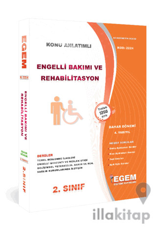 AÖF 2. Sınıf 4. Yarıyıl Engelli Bakım ve Rehabilitasyon Kod 2224