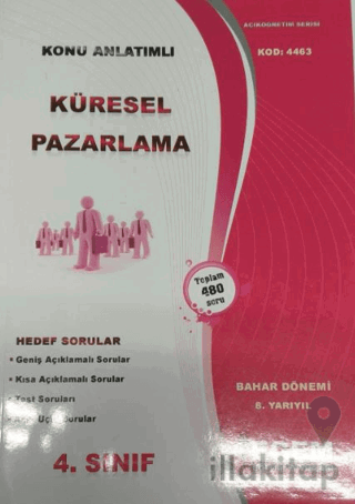 AÖF 4. Sınıf Küresel Pazarlama Konu Anlatımlı Kod: 4463