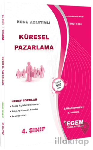 AÖF Küresel Pazarlama Bahar Dönemi 8. Yarıyıl (4463)