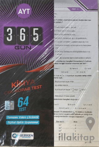 AYT 365 Gün Kimya 64 Yaprak Test