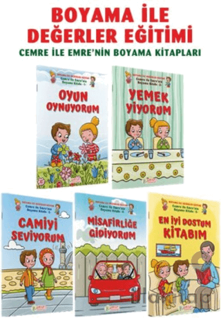 Cemre ile Emre'nin Boyama Kitapları (5 Cilt)