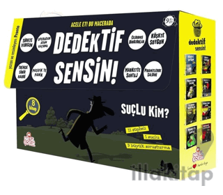 Dedektif Sensin 2 Set Bir Arada - 8 Kitap Takım