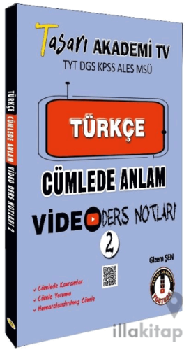 DGS Türkçe Cümlede Anlam Video Ders Notları - 2