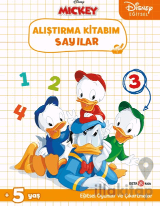 Disney Eğitsel Çıkartmalı Alıştırma Kitabım Sayılar