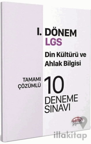 Editör Yayınları 8. Sınıf LGS Din Kültürü ve Ahlak Bilgisi 1. Dönem 10