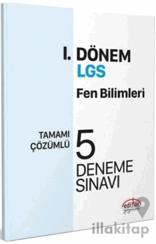 Editör Yayınları 8. Sınıf LGS Fen Bilimleri 1. Dönem 5 Deneme