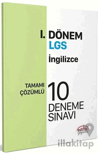 Editör Yayınları 8. Sınıf LGS İngilizce 1. Dönem 10 Deneme