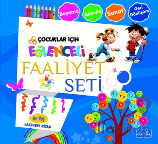 Eğlenceli Faaliyet Seti Lacivert Kitap – 4 Yaş Üzeri