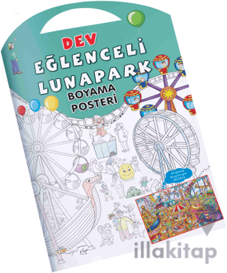 Eğlenceli Lunapark Dev Boyama Posteri