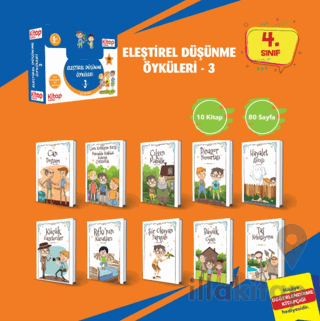 Eleştirel ve Yaratıcı Düşünme Öyküleri - 3 (10 Kitap - Etkinlik Testi 