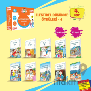 Eleştirel ve Yaratıcı Düşünme Öyküleri - 4 (10 Kitap - Etkinlik Testi 