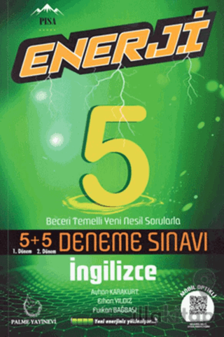 Enerji 5. Sınıf İngilizce 5+5 Deneme Sınavı