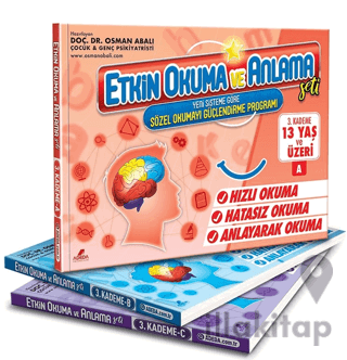 Etkin Okuma ve Anlama Seti 3. Kademe (3 Kitap Takım)