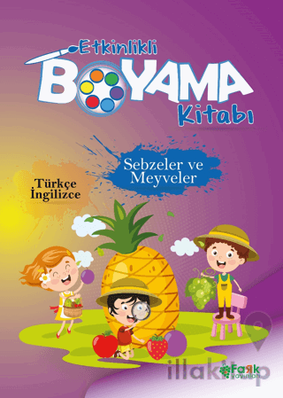 Etkinlikli Boyama Kitabı Sebzeler ve Meyveler