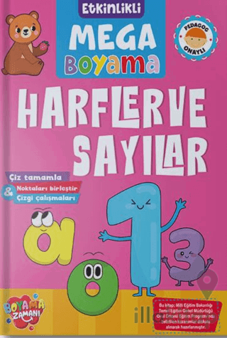 Etkinlikli Mega Boyama - Harfler ve Sayılar