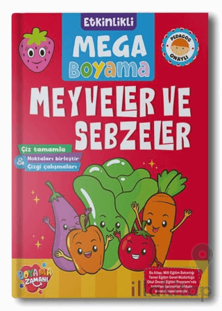 Etkinlikli Mega Boyama - Meyveler ve Sebzeler