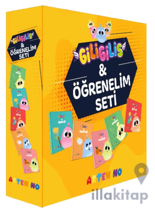 Giligilis ile Öğrenelim Seti - Eğitici Mini Karton Kitap Serisi