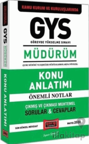 GYS Kamu Kurum ve Kuruluşlarında MÜDÜRÜM Konu Anlatımı