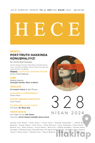 Hece Dergisi - Sayı: 328 Nisan 2024