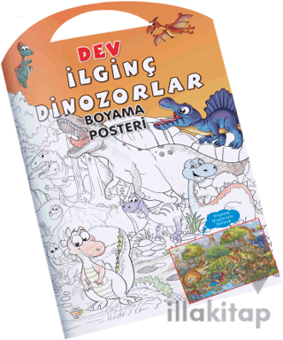 İlginç Dinozorlar Dev Boyama Posteri