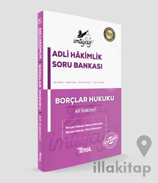 İmtiyaz Adli Hakimlik Soru Bankası Borçlar Hukuku