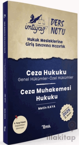 İmtiyaz HMGS Ceza Hukuku & Ceza Muhakemesi Hukuku Ders Notları