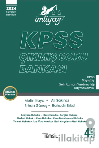 İmtiyaz KPSS Çıkmış Soru Bankası