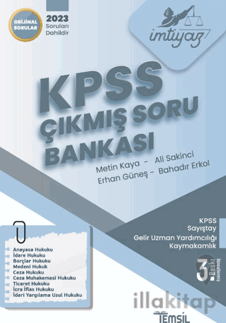 İmtiyaz KPSS Çıkmış Soru Bankası