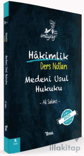 İmtiyaz Medeni Usul Hukuku Hakimlik Ders Notları