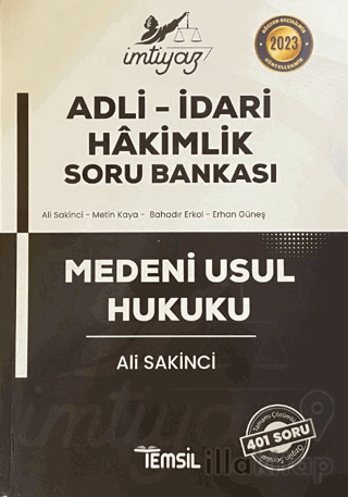 İmtiyaz Medeni Usul Hukuku Hakimlik Ders Notları