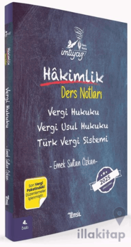 İmtiyaz Vergi Hukuku Vergi Usul Hukuku Türk Vergi Sistemi Hakimlik Der