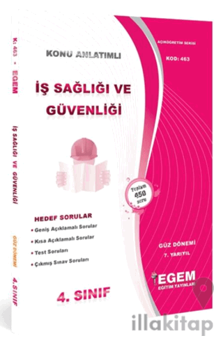 İş Sağlığı Ve Güvenliği Konu Anlatımlı Soru Bankası - Güz Dönemi 7. Ya