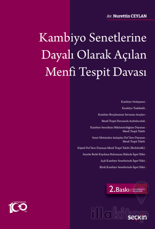 Kambiyo Senetlerine Dayalı Olarak Açılan Menfi Tespit Davası