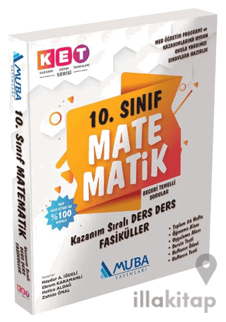 KET Serisi 10. Sınıf Matematik Defter ve Kitap Muba Yayınları