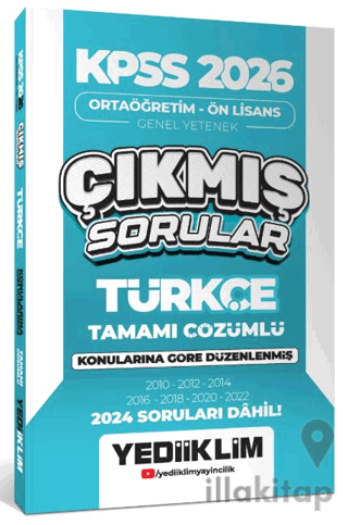 KPSS 2026 Ortaöğretim-Ön Lisans Türkçe Konularına Göre Çıkmış Sorular 