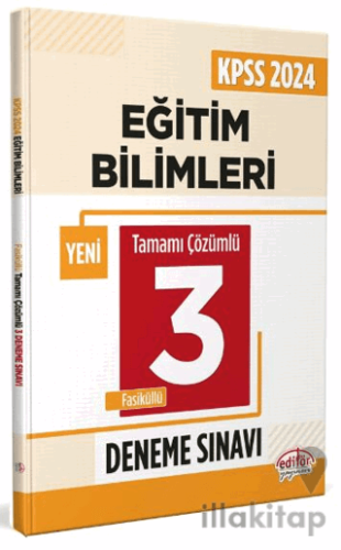 KPSS Eğitim Bilimleri Tamamı Çözümlü 3 Deneme Sınavı