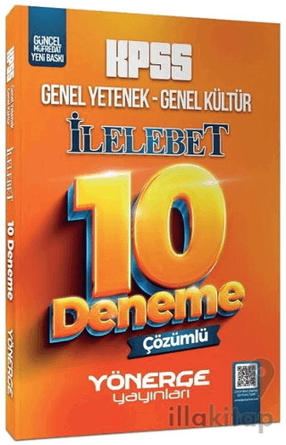 KPSS Genel Yetenek Genel Kültür İlelebet 10 Deneme Çözümlü