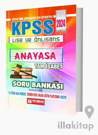 KPSS Lise Ön Lisans Tam İsabet Anayasa Soru Bankası