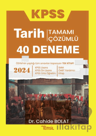 KPSS Tarih 40 Deneme Tamamı Çözümlü