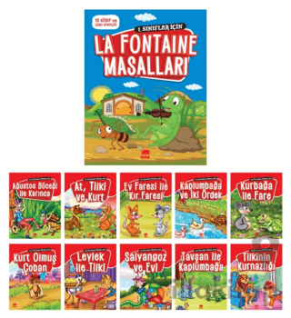 La Fontaine Masalları (10 Kitap+Soru Kitapçığı)