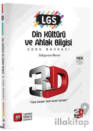 LGS 3D Din Kültürü ve Ahlak Bilgisi Soru Bankası