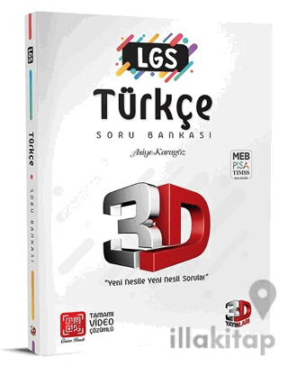 LGS 3D Türkçe Soru Bankası Tamamı Video Çözümlü