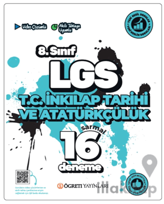 LGS 8. Sınıf T.C. İnkilap Tarihi ve Atatürkçülük Sarmal 16 Deneme