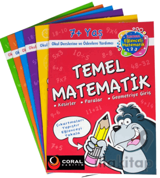 Limon Kids İlkokul Eğlenceli Temel Matematik Seti 7+Yaş (6 Kitap Set)