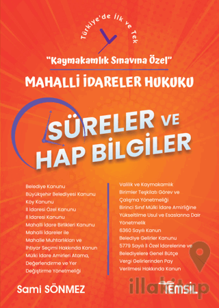 Mahalli İdareler Hukuku Süreler ve Hap Bilgiler - Kaymakamlık Sınavına