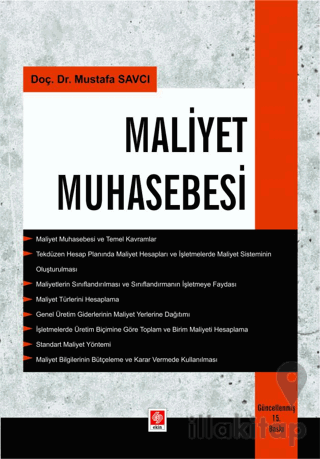 Maliyet Muhasebesi Mustafa Savcı