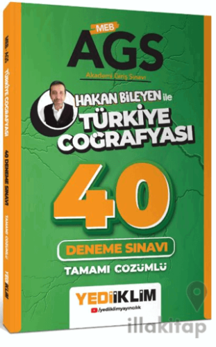 MEB AGS Hakan Bileyen ile Türkiye Coğrafyası Tamamı Çözümlü 40 Deneme 