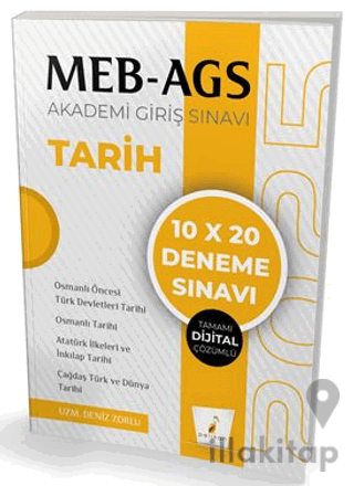 MEB - AGS Hazırlık Tarih 10x20 Tamamı Dijital Çözümlü Deneme Sınavı