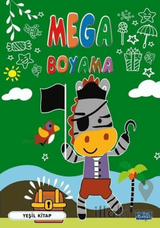 Mega Boyama-Yeşil Kitap